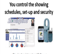 A picture of some information and the words " you control the showing schedules, set-up and security ".