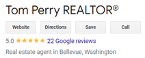 A google review page for a real estate agent.
